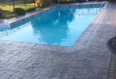 Stamped Concrete Pool Deck in Northern New Jersey