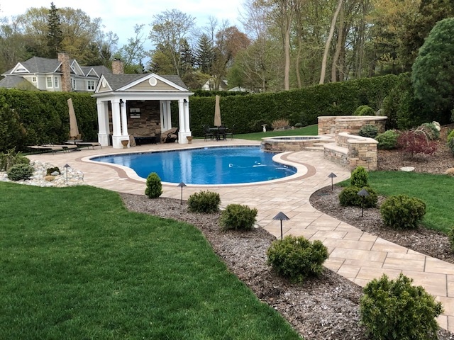 Pool, Patio, Retaining Wall and Hardscape in Ramsey NJ by McEntee Construction